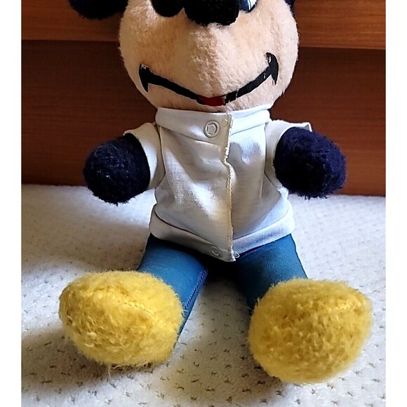 Vintage Mickey Mouse Plush Doll Disney World Characters Stuffed Toy - Picture 3 of 6